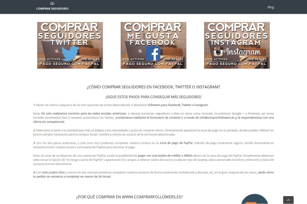 Comprar Seguidores