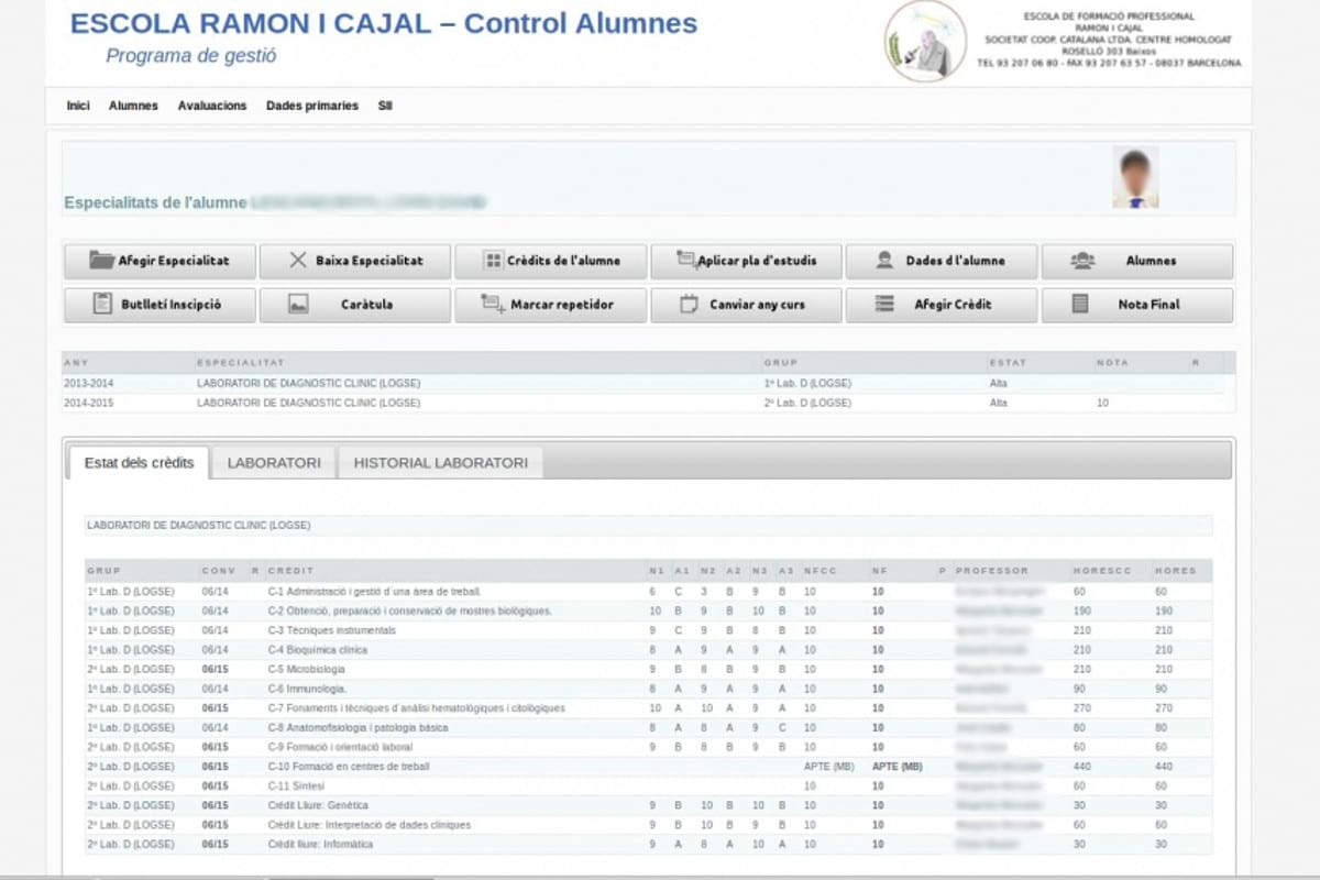 Control de Alumnos