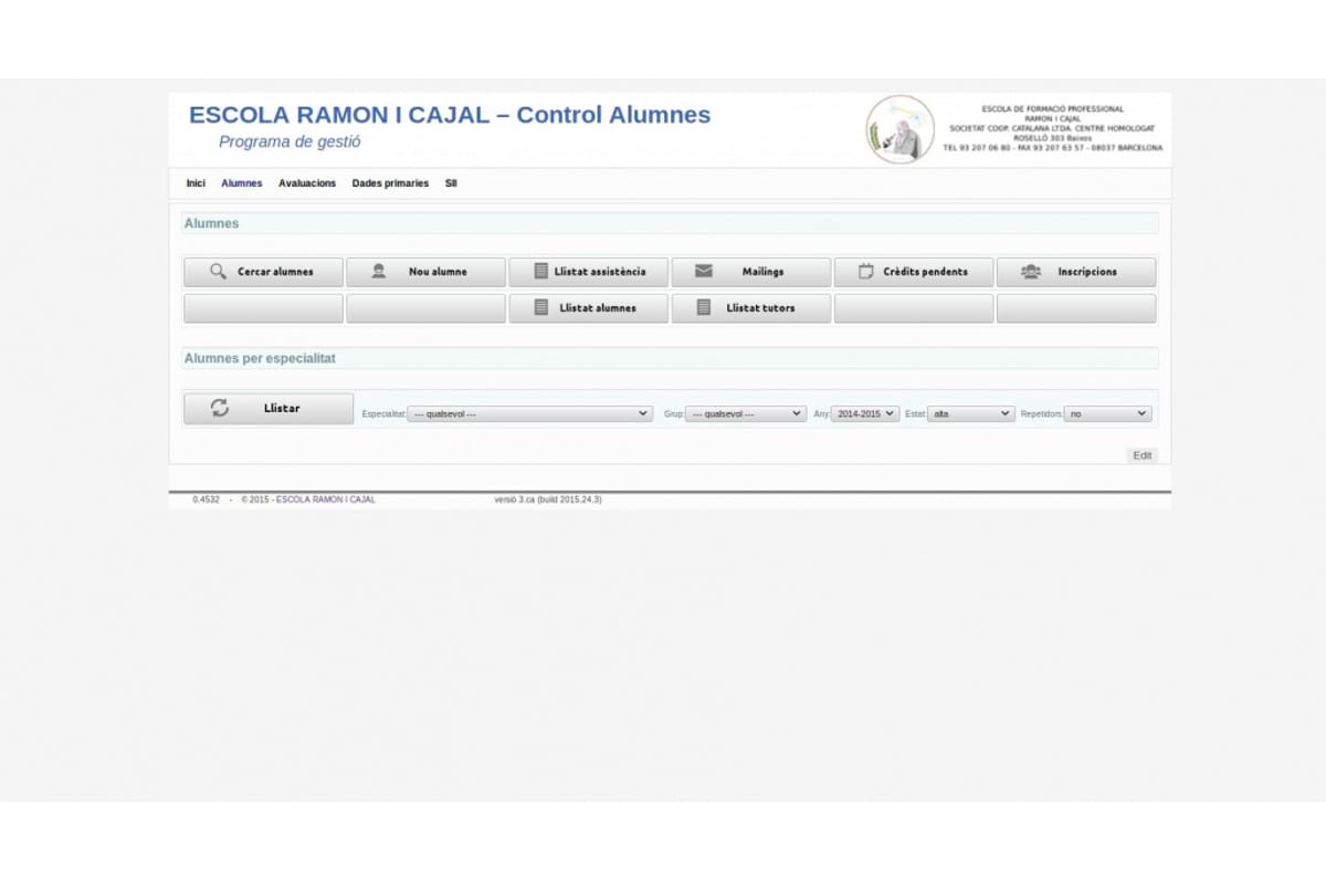 Control de Alumnos